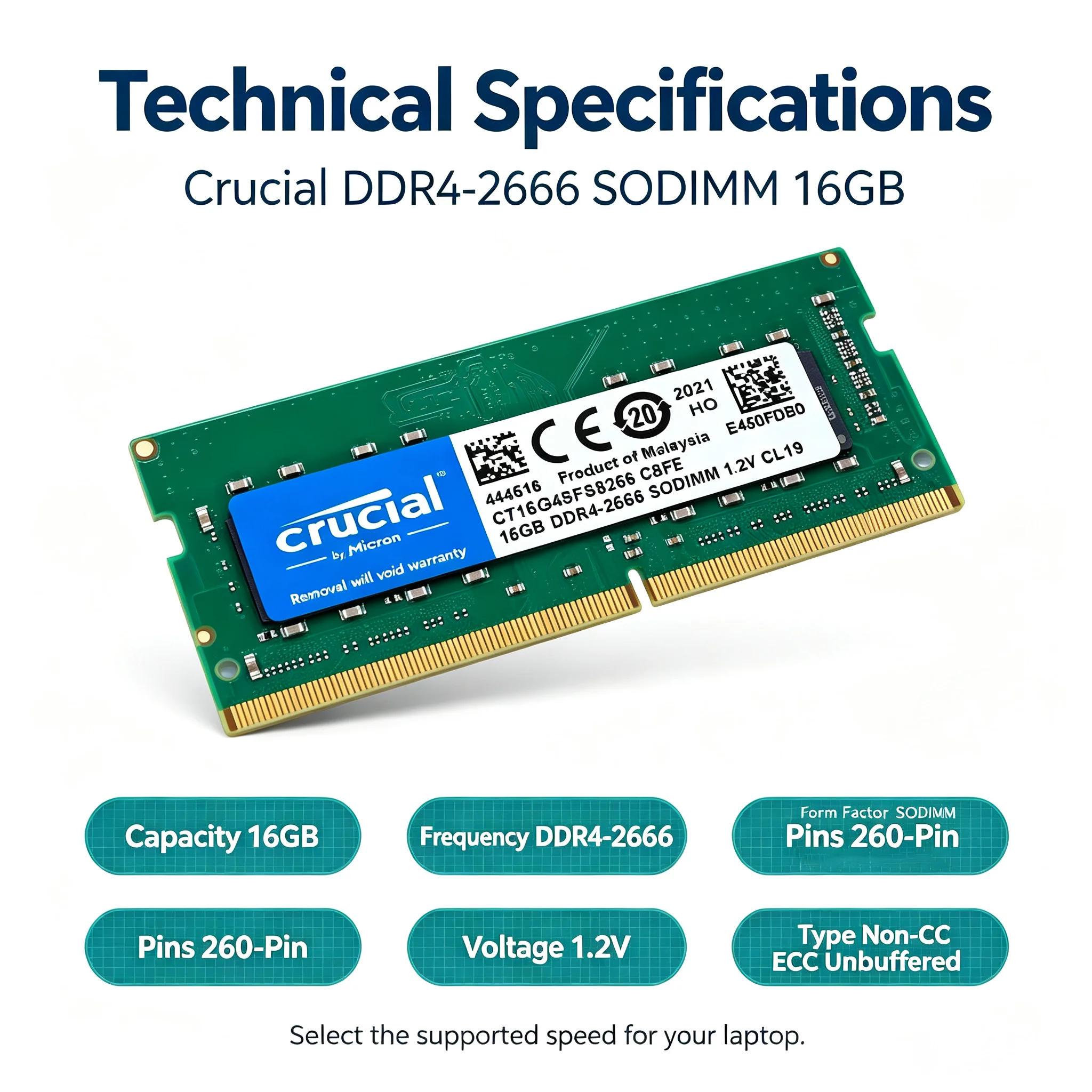 Cruciale DDR4 Laptop RAM SODIM - Khadas Vim4 8Gb recensie en prijs